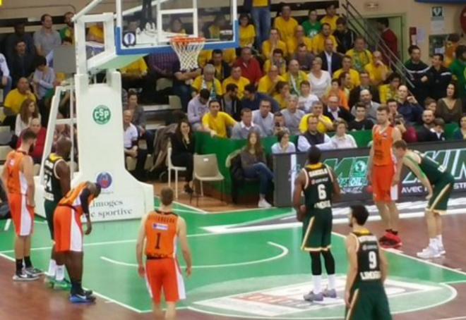 Limoges, otra vez verdugo taronja en la Eurocup con su segunda victoria ante Valencia Basket (Limoges CSP)