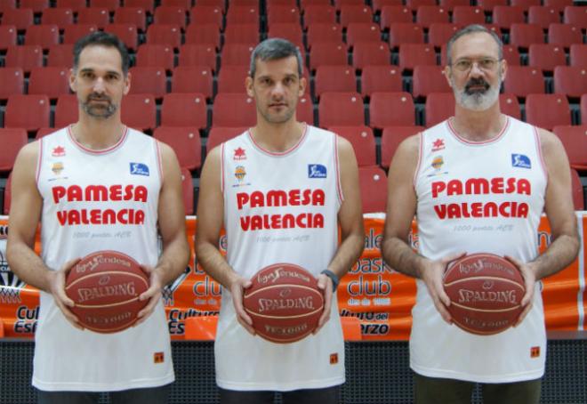Luengo, Rodilla y Coterón (Foto: Valencia Basket Club)