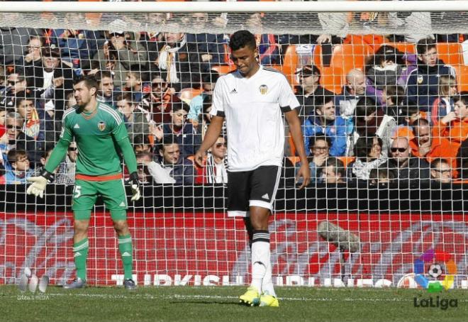 Aderllan Santos tras encajar el primer gol del Rayo (Foto: La Liga)
