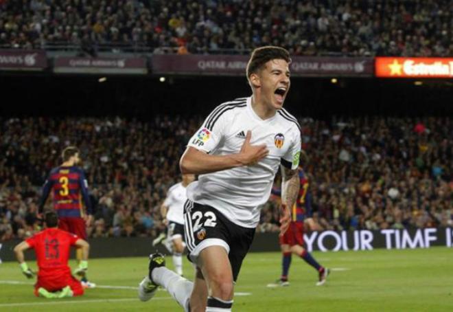 El Valencia ganó hace dos temporadas con gol de Santi Mina. (Foto: EFE)