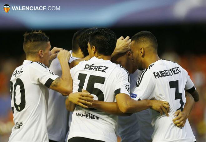 Al Valencia CF se le dan bien los equipos rusos. Aquí todos los datos. (Foto: Lázaro de la Peña / Valencia CF)