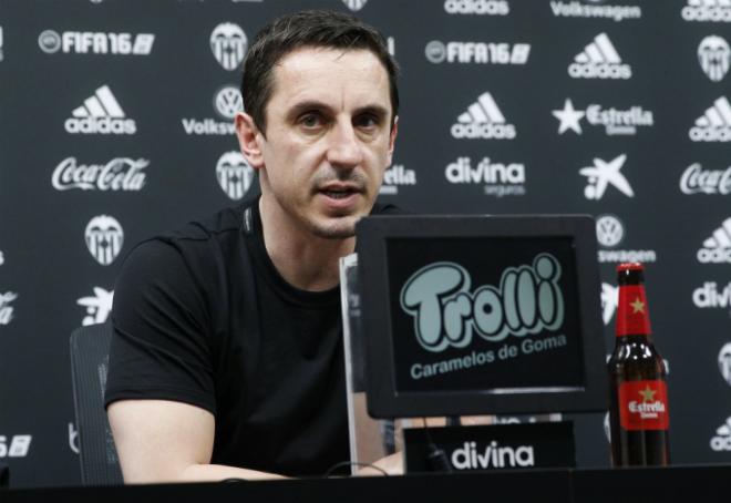 El entrenador del Valencia CF todavía no conoce la victoria en Liga.