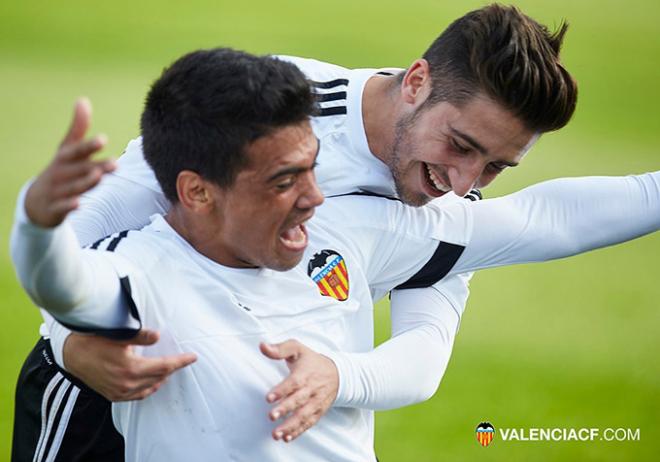 Arango anotó el gol de la victoria (Foto: Valencia CF)