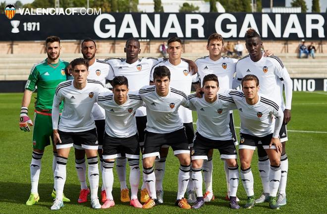 El Valencia Mestalla, a por la victoria en Reus (Foto ValenciaCF.com)