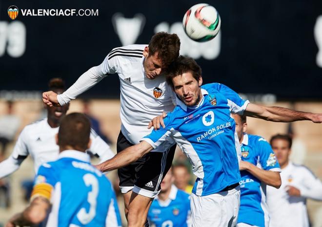 Duelo disputado para que el VCF Mestalla sume un punto (Foto ValenciaCF.com).