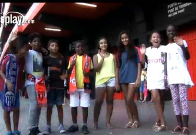 Los niños saharauis en Mestalla