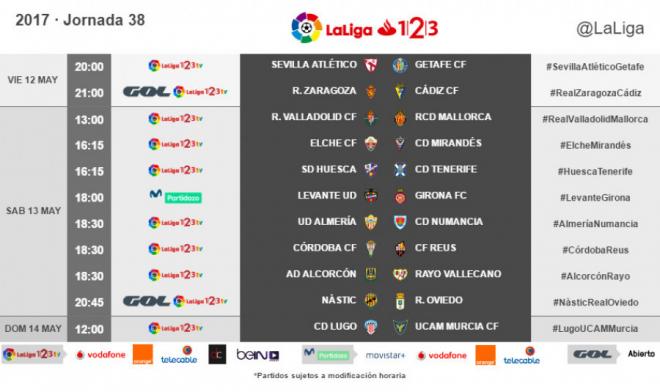 El Levante UD recibirá al Girona en el Ciutat el 13 de mayo.