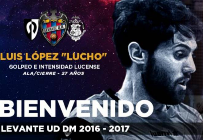 Lucho, nuevo jugador de Levante UD Dominicos Maristas