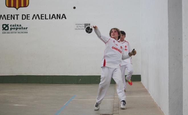 Jugador d´Ondara en els JECV de galotxa 2016