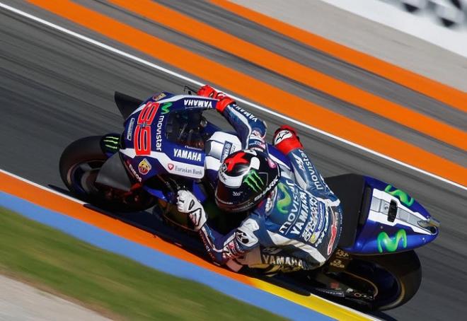 Jorge Lorenzo en los entrenamientos libres de esta mañana