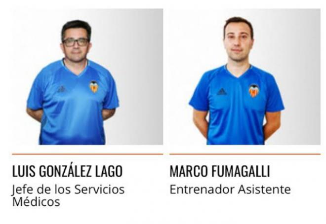 Fumagali en la web del Valencia CF.