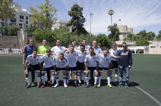 El último once de la Asociación de Futbolistas del Valencia CF.