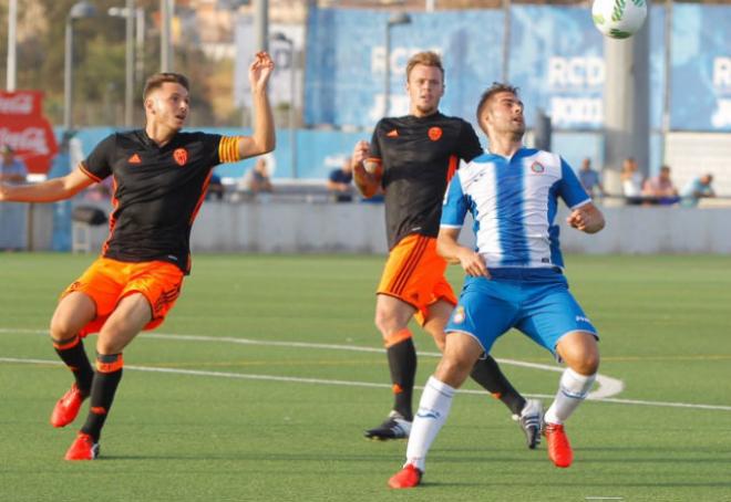 Un lance del encuentro. (Foto: RCD Espanyol)