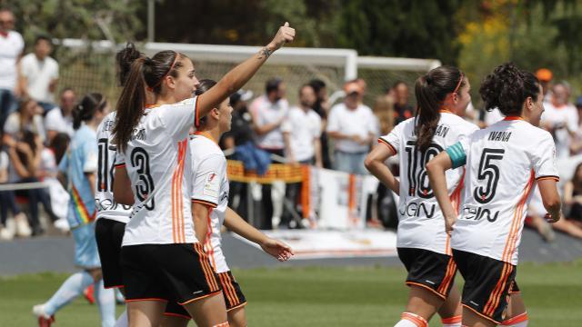 La defensora Paula Nicart anotó el segundo tanto del Valencia CF. (Foto: La Liga)