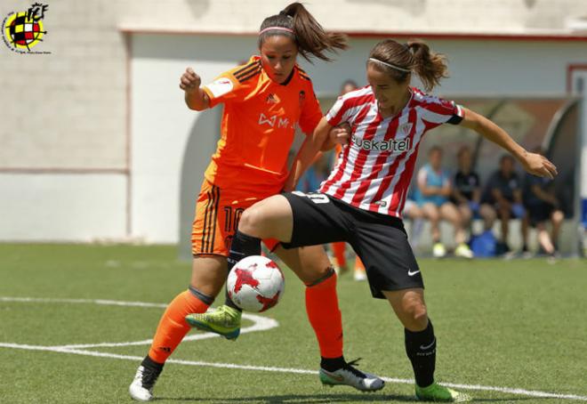Mari Paz Vilas, la goleadora de la semifinales frente al Athletic de Bilbao con dos tantos. (Foto: RFEF)