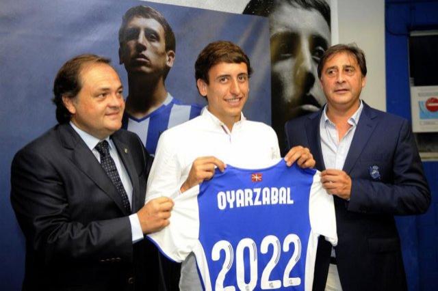 Oyarzabal con la Real Sociedad.