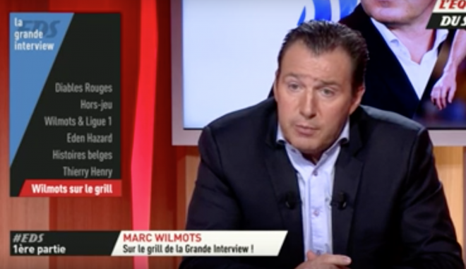 Marc Wilmots durante la entrevista.