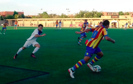 El filial granota en su primer encuentro. (Foto: Levante UD)