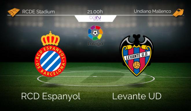 Espanyol y Levante se medirán en el RCDE Stadium con motivo de la jornada 8 de la Liga Santander 2017-18.