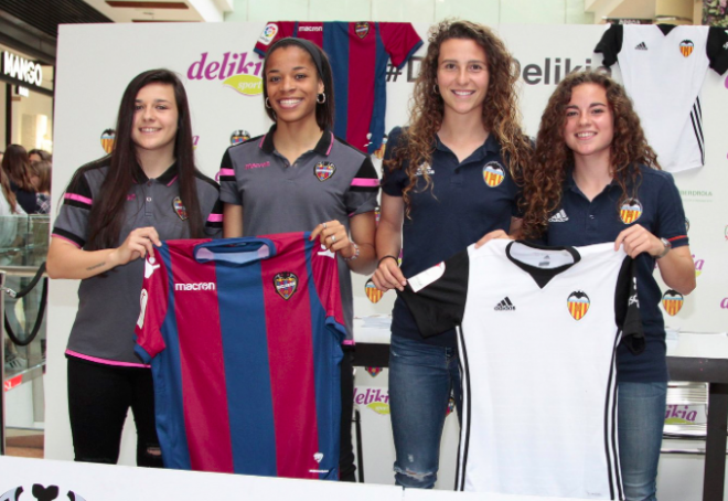 Jéssica Silva y Lucía Gómez representaron al Levante UD Femenino. (Foto: Valencia CF)