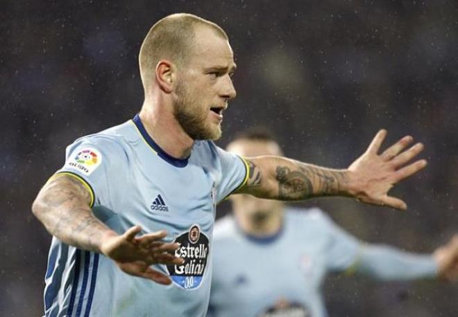 Guidetti, delantero del Celta.