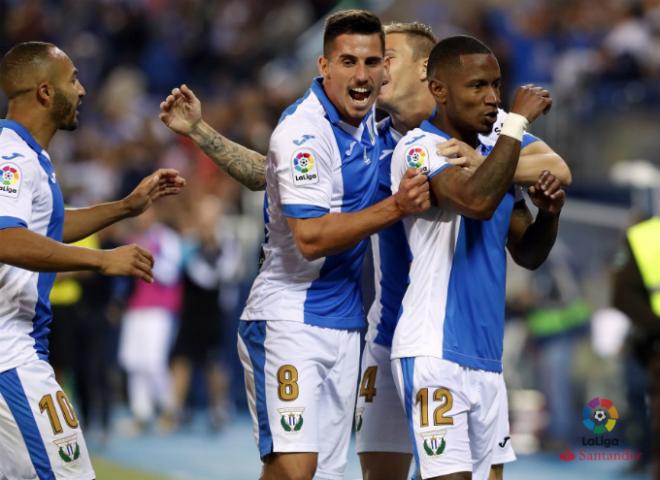 Beavue celebra su gol en la victoria del Leganés frente al Athletic (Imagen: LaLiga).