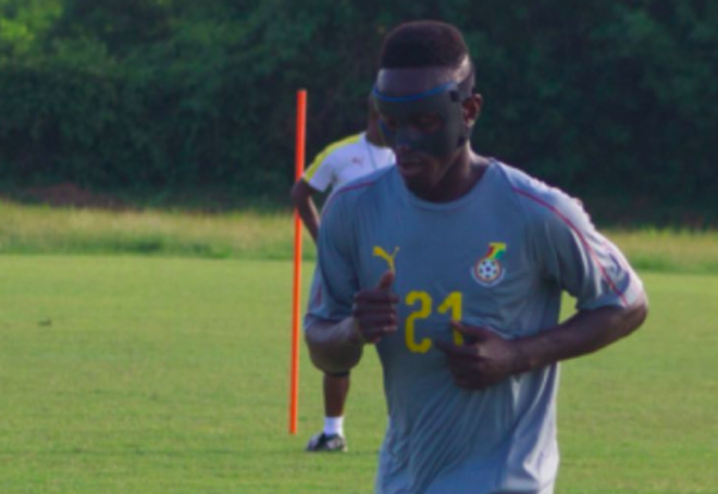 Emmanuel Boateng, en un entrenamiento con Ghana.