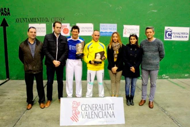 Pasqual de La Pobla, campió de l'Individual de frontó.