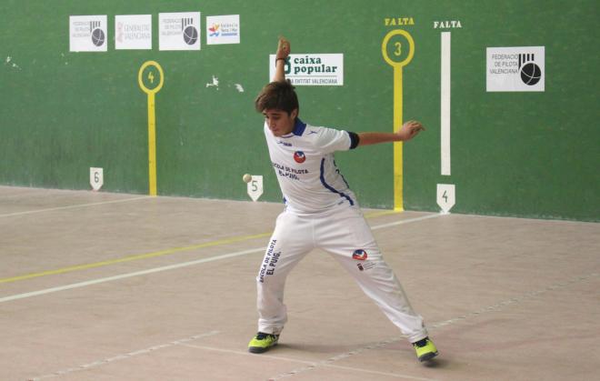 Jugador de El Puig Infantil, JECV fronto individual