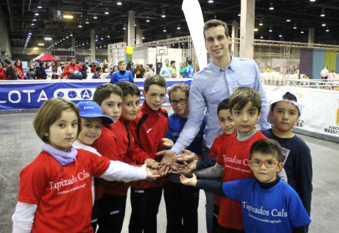 Moltó i l'escola de Moixent en Expojove 2017