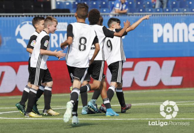 El Valencia CF celebra un gol. (Foto: LaLiga)