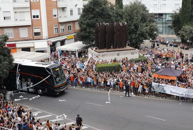 La Curva Nord cita a los aficionados para recibir al Sevilla este sábado. (Foto: David González)