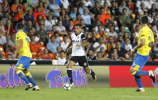 Joao Cancelo en el primer partido de Liga ante la UD Las Palmas. (Foto: David González)