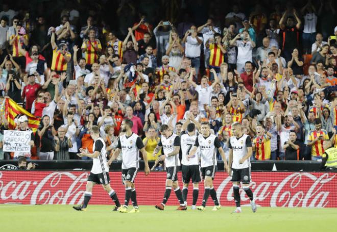 El Valencia CF goleó al Sevilla FC en Mestalla.