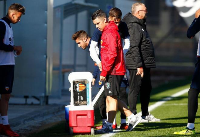 Jonathan Ondina en un entrenamiento.