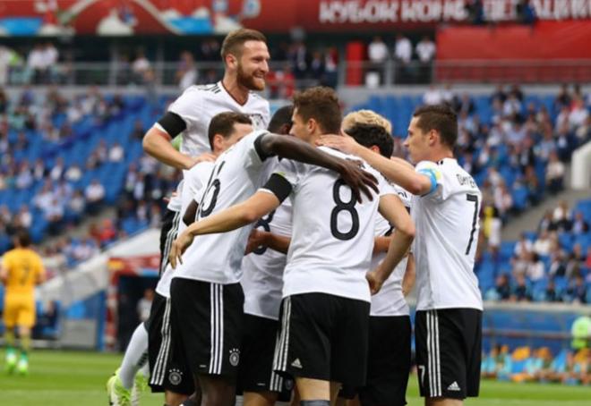 Alemania celebra uno de los goles. (Foto: FIFA)