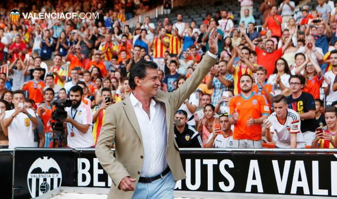 Mario Alberto Kempes analiza al Valencia de Marcelino. (Foto: Valencia CF)