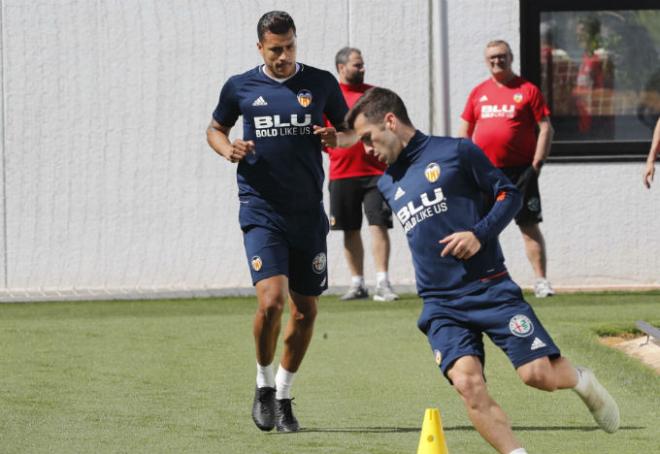 El colombiano en el entrenamiento. (Foto: David González)