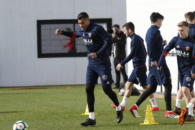 El colombiano en un entrenamiento. (Foto: Alberto Iranzo)