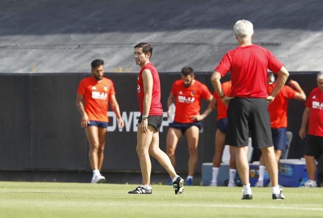 Marcelino en un entrenamiento.