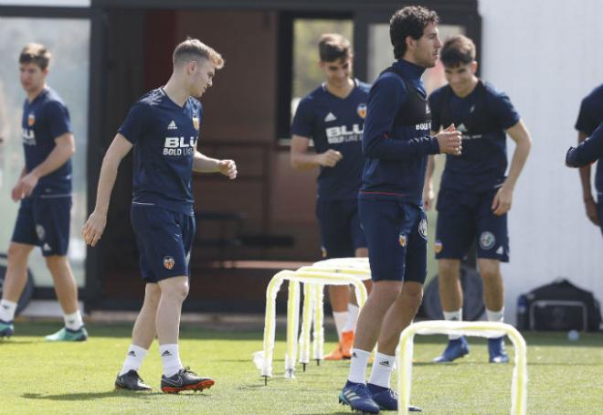 Parejo en el último entrenamiento antes de Celta.