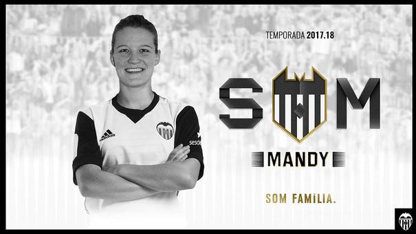 Mandy, nueva central zurda holandesa del Valencia CF.