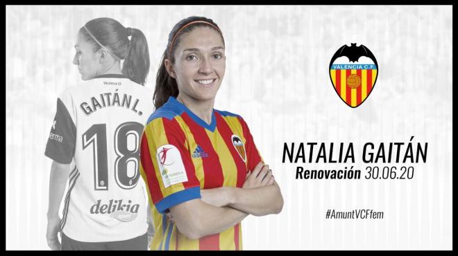 Natalia Gaitán seguirá ligada al Valencia Femenino.