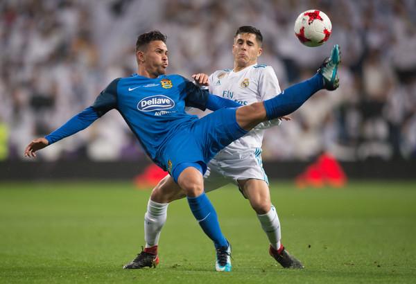 Aias en el enfrentamiento de Copa contra el Real Madrid.