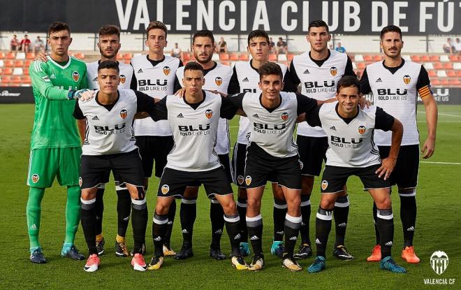 Un once de esta temporada (Foto: Valencia CF).