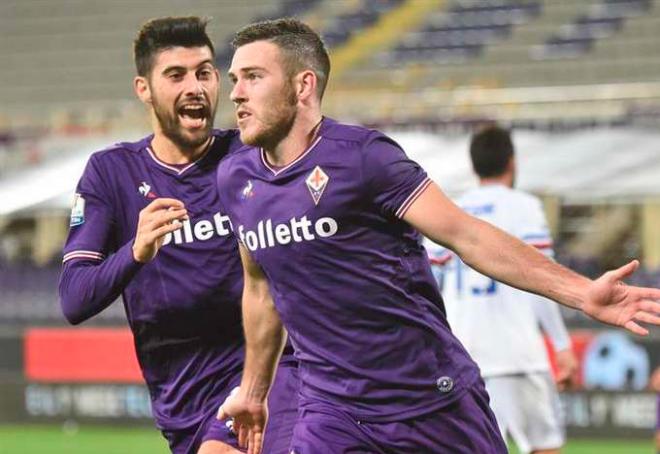 Veretout celebra un gol con la Fiorentina (Foto: EFE).