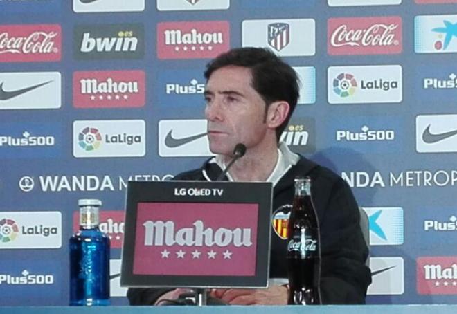 Marcelino en el Wanda (Foto: Juan Ignacio).