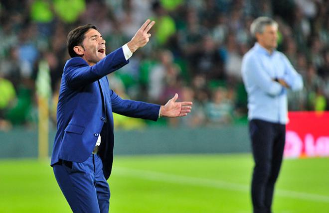 Marcelino contra el Betis (Foto: Valencia CF).