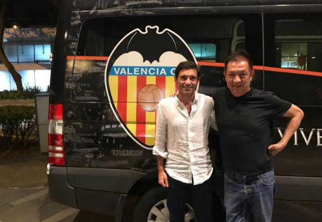 Peter Lim conoció recientemente a Marcelino (Foto: Valencia CF).