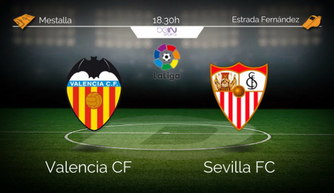 El Valencia CF recibe este sábado a partir de las 18.30 horas a un Sevilla herido al que quiere rematar.